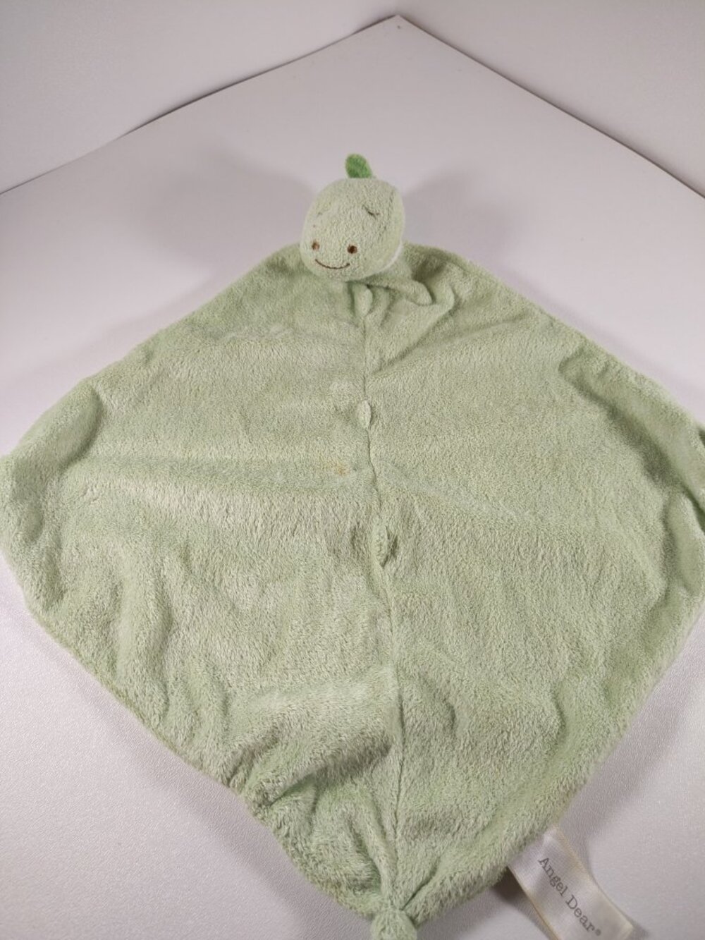 Angel Dear Baby Green Dino Dinosaur Security Blankie Lovey Blanket